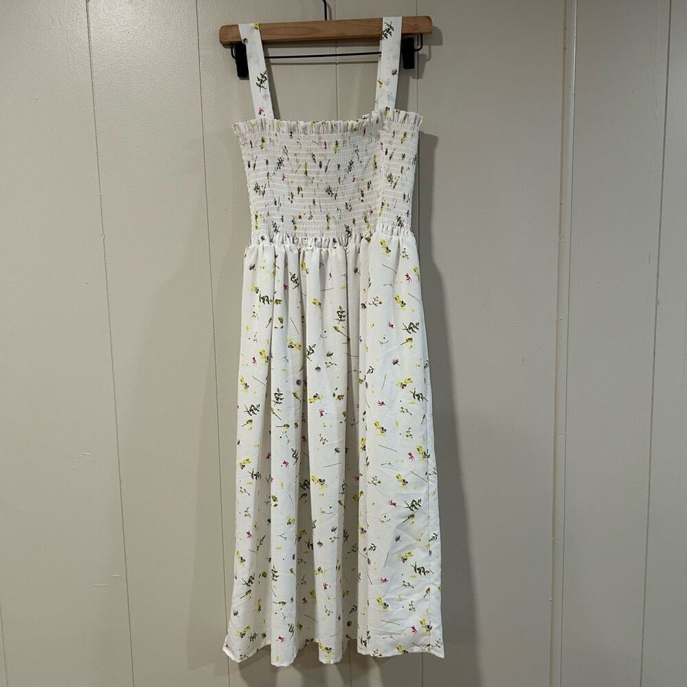Pink Ripple floral Dress size small long
